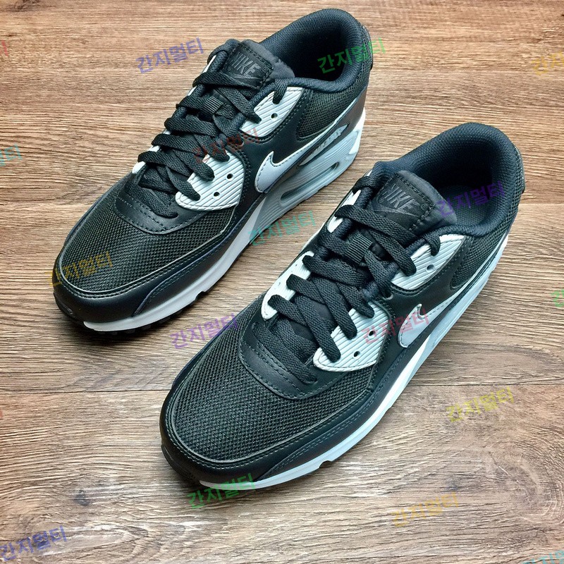 真标 Nike Air Max90 气垫运动鞋 537384-056黑灰！原滋原味实拍！微商首选！(E741D).jpg