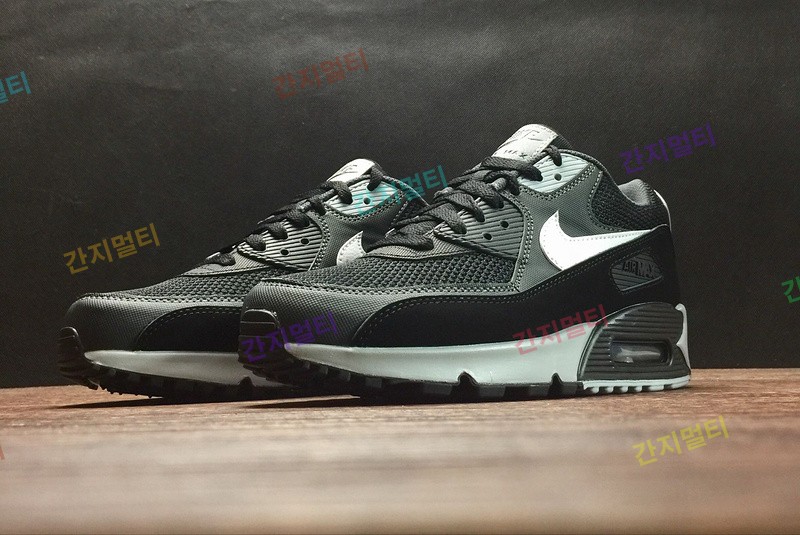 真标 Nike Air Max90 气垫运动鞋 537384-063黑灰！原滋原味实拍！微商首选！(1EDFD).jpg